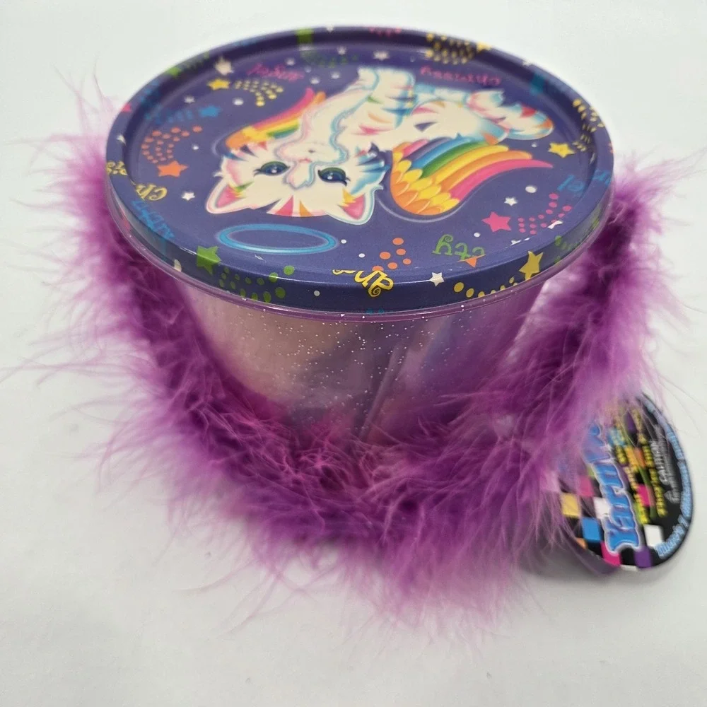 Vintage 1990s Lisa Frank YarnWorks Craft Bucket Set RARE 90s Angel Cat